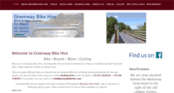 Desktop Screenshot of greenwaybikehire.com